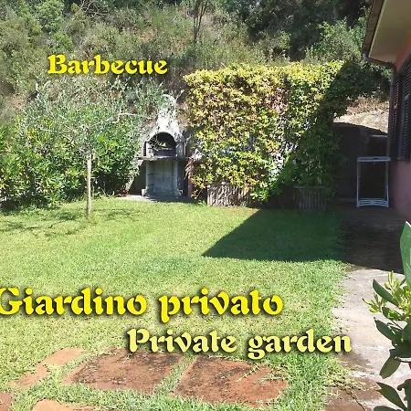 Graziosa Di Naregno A 400 Mt Dal Mare, Bel Giardino, Posto Auto E Aria Condizionata